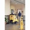 Rubbermaid Commercial HYGEN M-fiber Cleaning Cart, 22w x 48.25d x 44h, Black/Yellow/Silver FG9T7300BLA - alternate 2